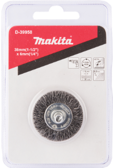 CARDA REDONDA DE ALAMBRE 1 1/2" ZANCO 1/4" P/TALADRO