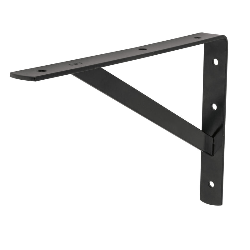 MENSULA REFORZADA 10" X 16", NEGRA, FIERO