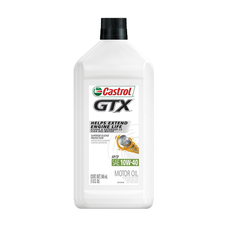 ACEITE PARA MOTOR A GASOLINA, CASTROL GTX 10W40, 946 ml