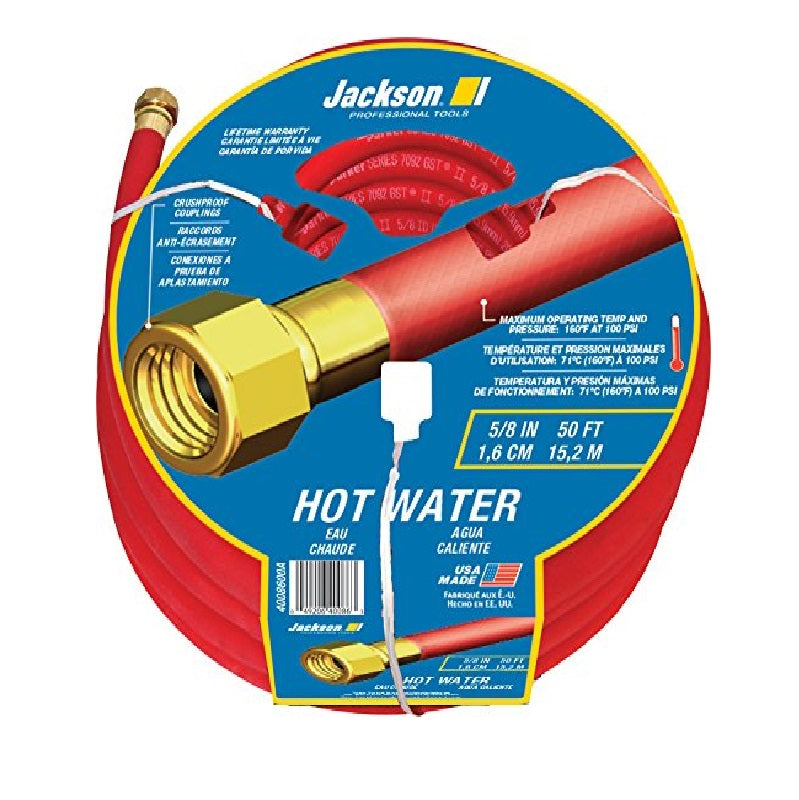 MANGUERA PARA AGUA CALIENTE, 5/8" X 50 ft, 15 m, JACKSON 50 ft, "HOT WATER"