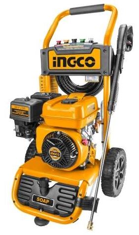 HIDROLAVADORA CON MOTOR A GASOLINA 7 HP INGCO GHPW2103