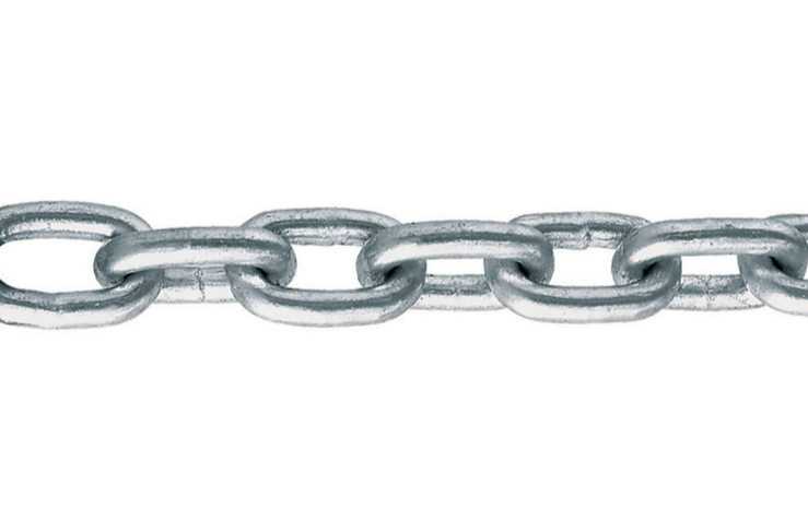 CADENA GALVANIZADA DE 1/4" (METRO)