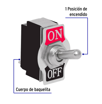 INTERRUPTOR DE PALANCA 2 TORNILLOS VOLTECK