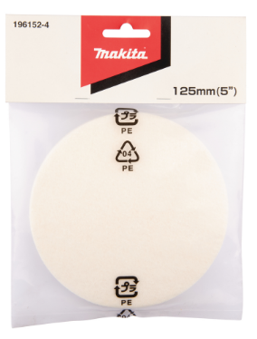 ALMOADILLA P/PULIR DE FIELTRO DE 5" P/BBO140
