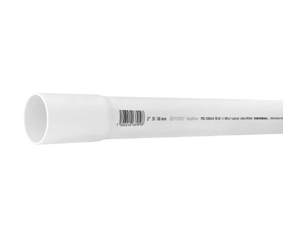 TUBO HIDRAULICO DE PVC, 3M, 2", RD 26