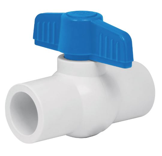VALVULA DE ESFERA DE PVC, DE 3/4', PARA CEMENTAR