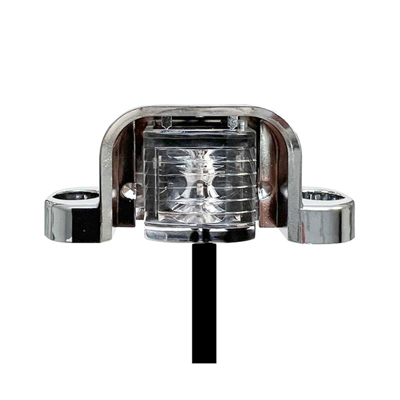 FOCO P/PORTAPLACA BASE CROMADA CON SOPORTE TIPO AVION