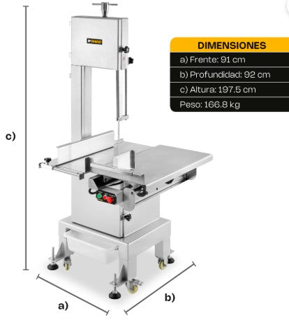 SIERRA CARNICERA 295 CM 87" 2 HP 1500 W SICA-295R