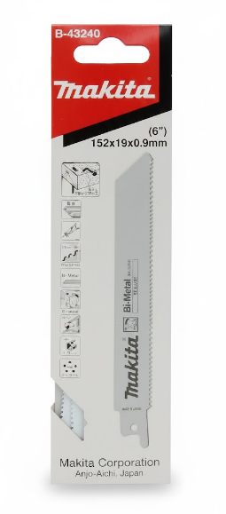 SEGUETA SABLE 6" 10-14 TPI P/MADERA,METAL,ALUMINIO Y PLASTIC