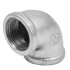 CODO GALVANIZADO DE 3/4" A 90° FOSET