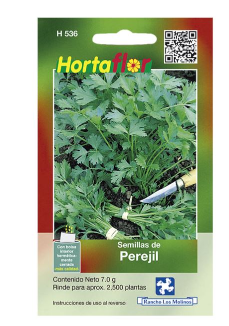 SOBRE DE SEMILLAS DE PEREJIL HORTAFLOR, CONTENIDO DE 7G