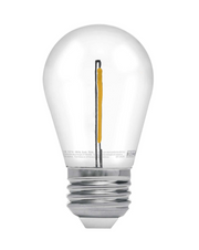 Bombilla LED de filamento de 1 W, luz cálida, casquillo roscado