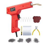 Pistola de soldadura de plástico roja VEVOR con boquilla y accesorios de varillas