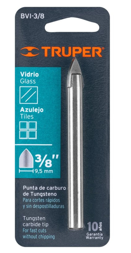 BROCA PARA VIDRIO Y AZULEJO, 3/8'"