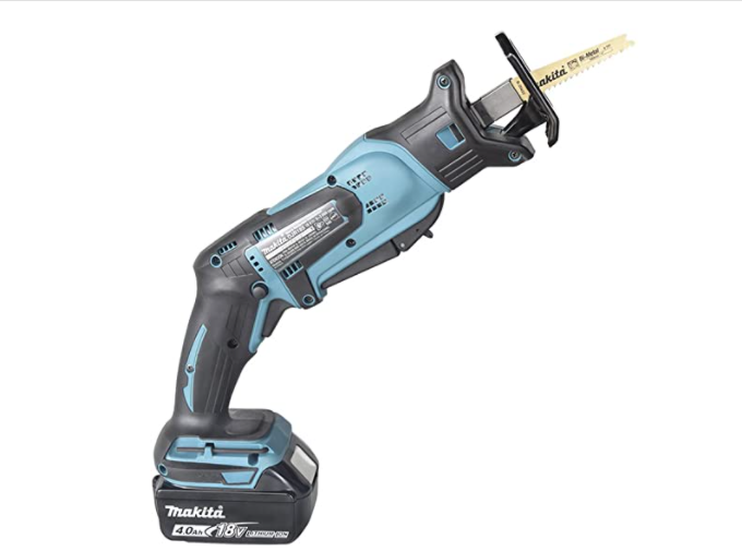 SIERRA RECIPROCA 18V LXT, 2 BAT. 4.0 Ah, CARGADOR Y ESTUCHE. REC.  1/2"