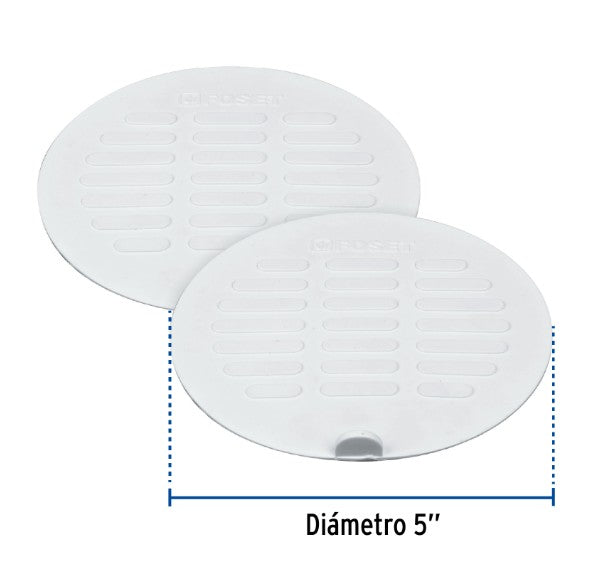 TAPAS PARA COLADERA DE 5" PVC FOSET