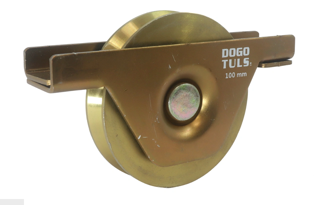 RUEDA DE ACERO PARA PORTON SOPORTE 100MM