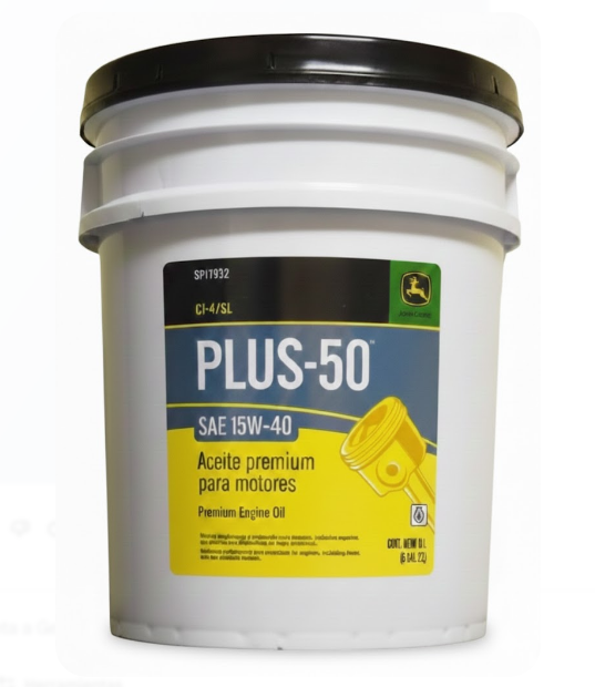 ACEITE PARA MOTOR DIESEL, JOHN DEERE, PREMIUM 15W40 PLUS 50 19 L, 350 h