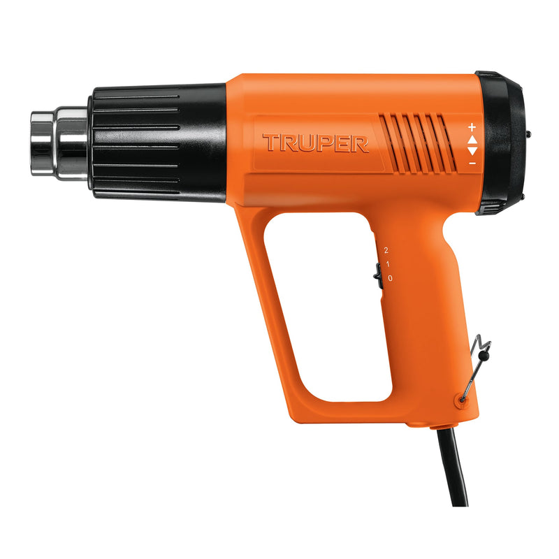PISTOLA DE CALOR, 2000W CON 4 BOQUILLAS 4/16, PROFESIONAL