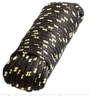 CUERDA DE POLIPROPILENO 3/8" (10 mm), MADEJA DE 15 m, MULTICOLOR