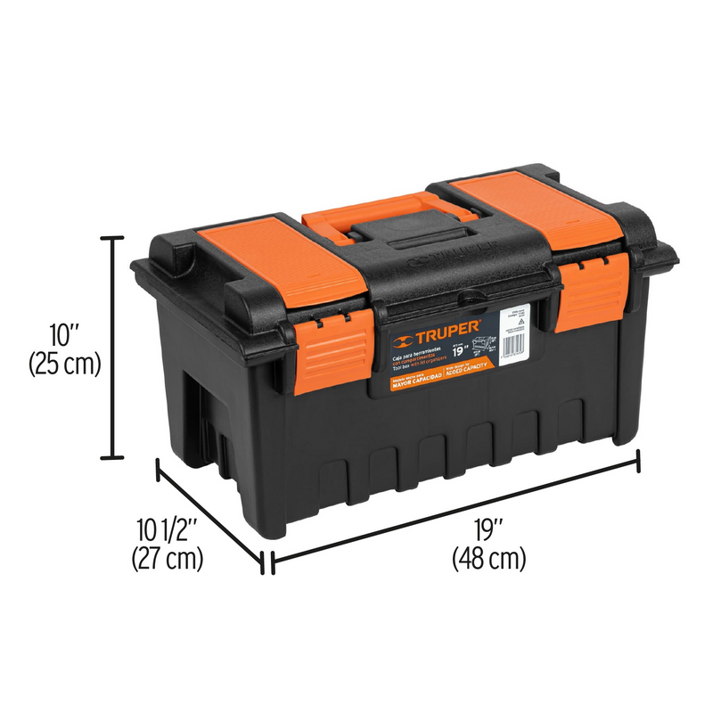 CAJA PARA HERRAMIENTA DE 19' CON COMPARTIMENTOS TRUPER