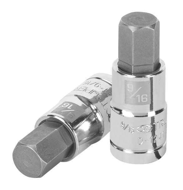 DADO PUNTA HEXAGONAL, CUADRO DE 1/2" X 9/16"