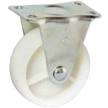 RUEDA DE 1.5" POLIURETANO BASE RIGIDA USO LIGERO BLANCO
