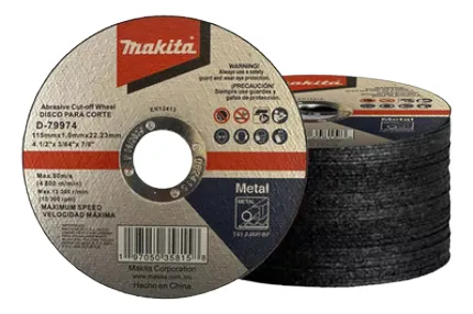 DISCO DE CORTE 4-1/2 13,300 RPM METAL MAKITA