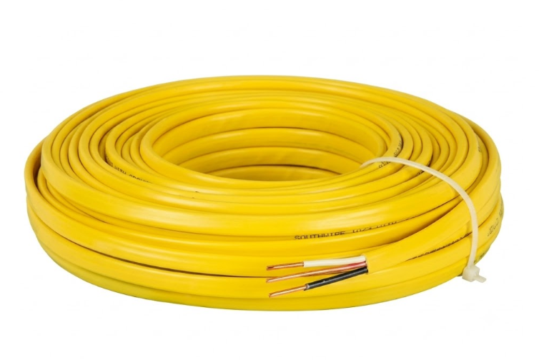 CABLE AMARILLO DE 3 ALAMBRES ROMEX DE 12/2 250 ft (76.2m) (ROLLO 76 METROS)