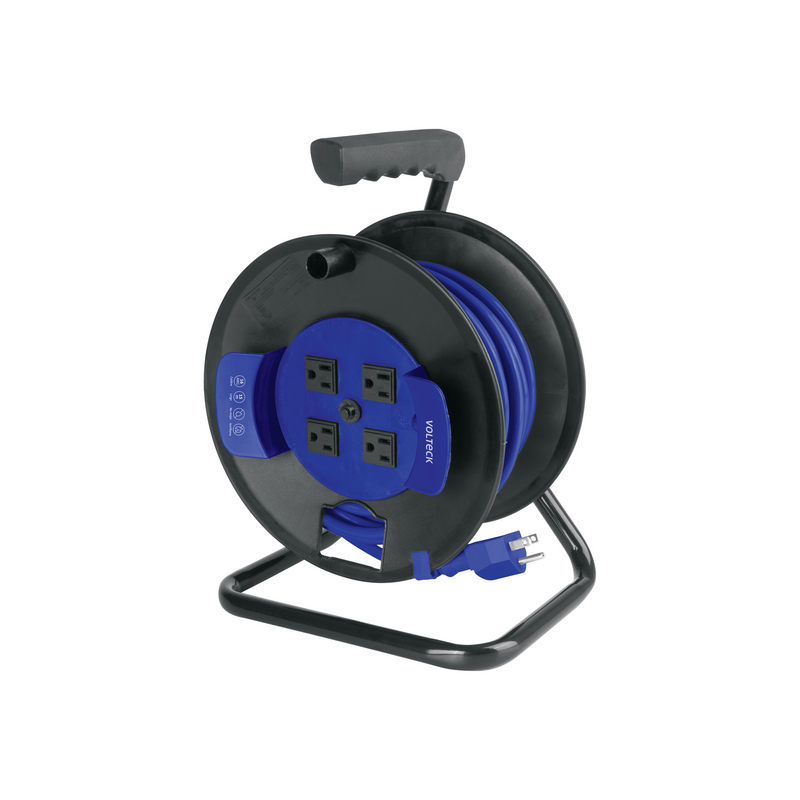 EXTENSION REFORZADA 3 X 16 AWG 15 METROS EN CARRETE VOLTECK
