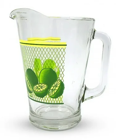 JUEGO PARA BEBIDAS DE CRISTAL 7 PZ (LIMONES)