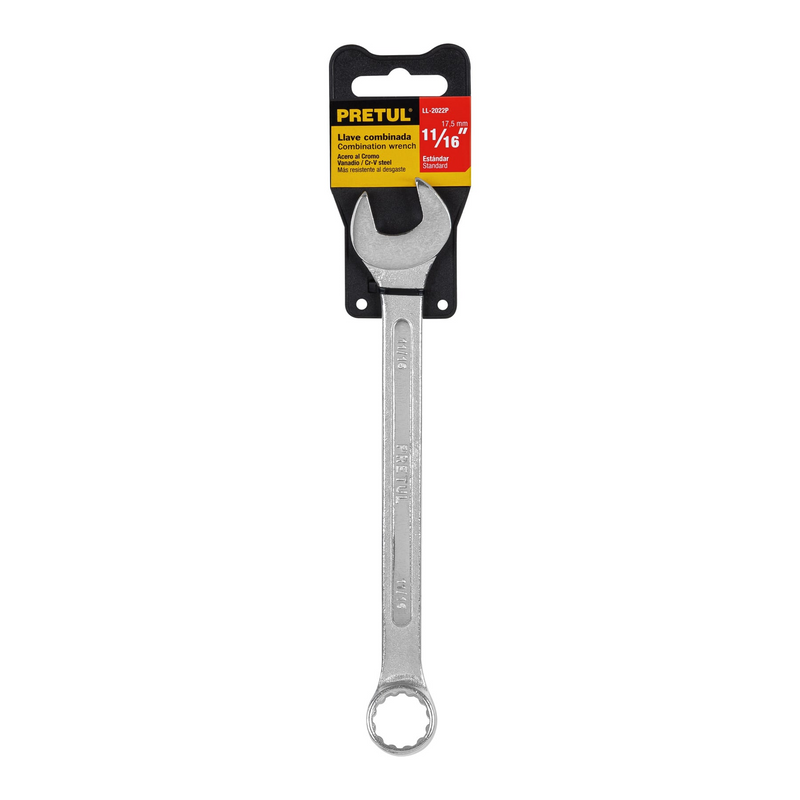 LLAVE COMBINADA 11/16" X 210 mm DE LARGO PRETUL