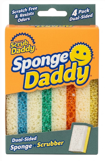 ESPONJA DE LIMPIEZA MULTIUSOS SCRUB DADDY PACK 4