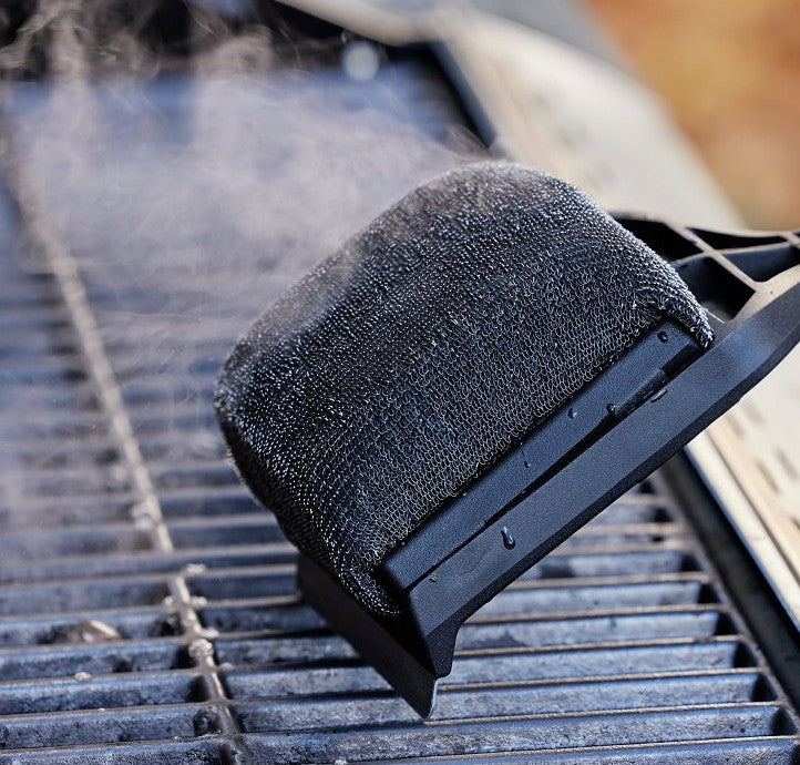 CEPILLO MR.BBQ ASADOR ACERO INOXIDABLE MANGO PLASTICO