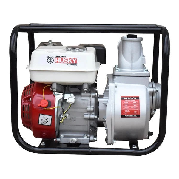 MOTOBOMBA DE 3", A GASOLINA, 6.5 hp, 1,000 L/min, SWEDISH HUSKY