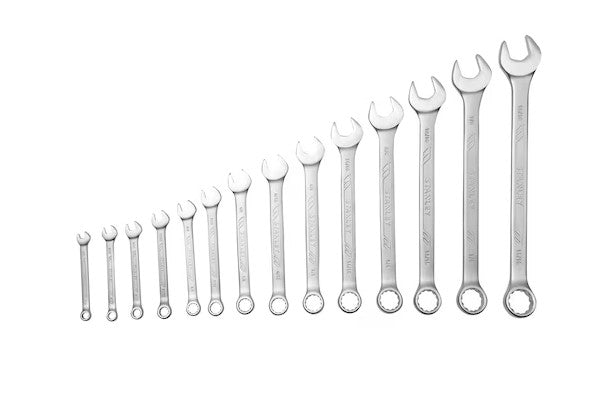 JUEGO DE LLAVES COMBINADAS ANTISLIP SAE 14 PZ STANLEY