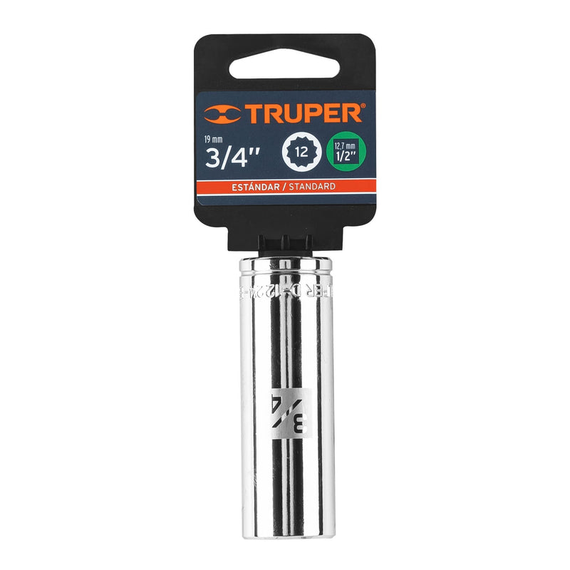 DADO DE 3/4", CUADRO DE 1/2", 12 PUNTAS LARGO, D-1224-EL