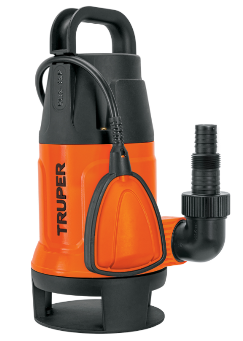 BOMBA SUMERGIBLE PARA AGUA SUCIA, 1.0 HP, 217 L/MIN, CUERPO DE PLASTICO, TRUPER