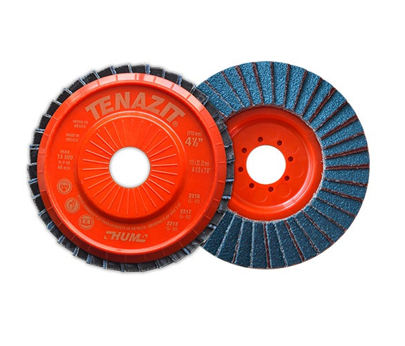 DISCO LAMINADO 4-1/2", GRANO 60, RESPALDO DE PLASTICO, HUM