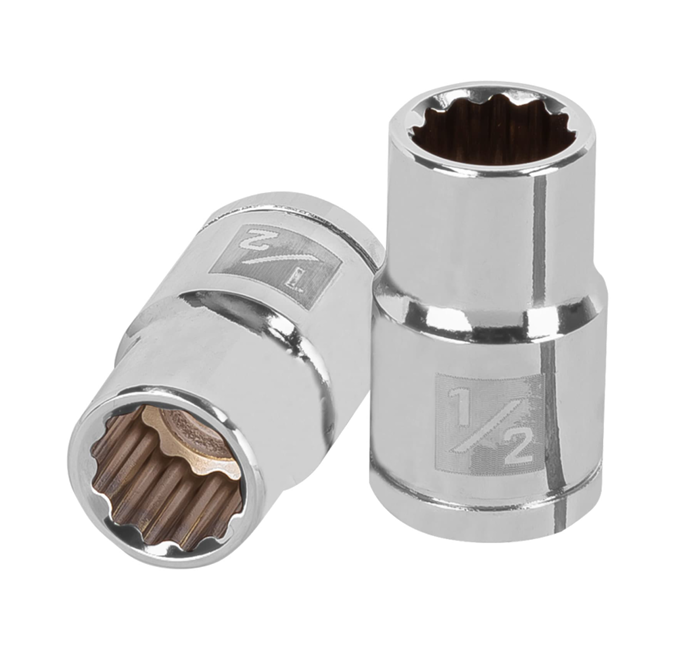 DADO DE 1/2", CUADRO DE 1/2", 12 PUNTAS