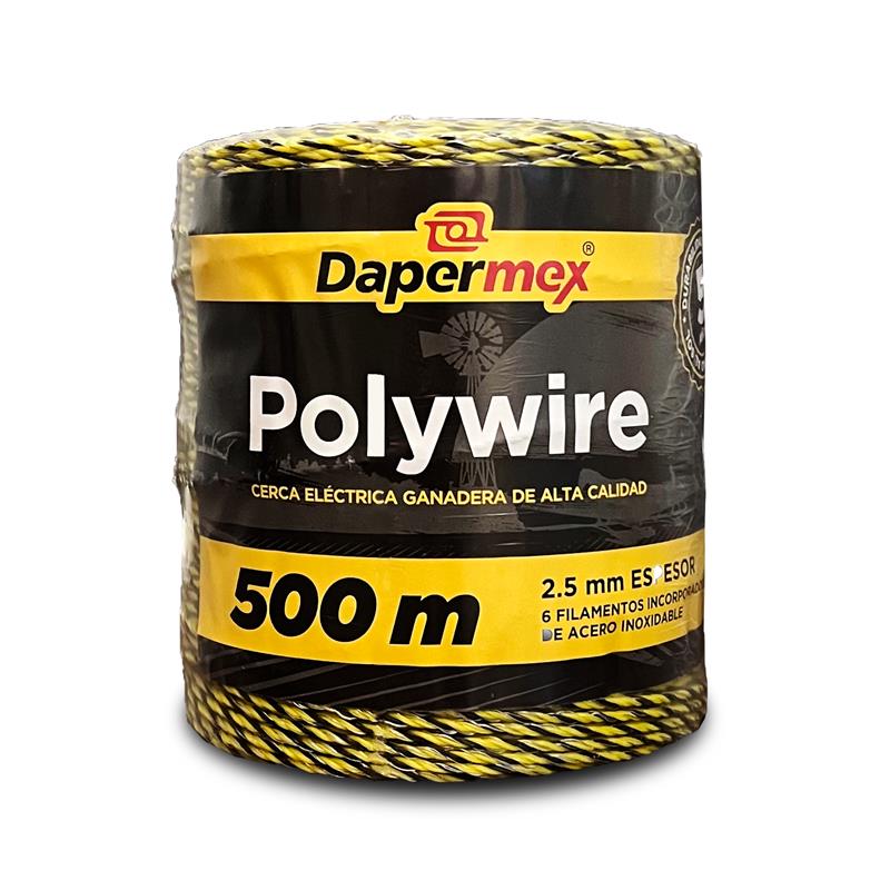 CABLE CONDUCTOR PARA CERCA ELECTRICA 500 M. 2.5 mm X 6-SS X 0.20 mm SS