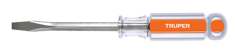 DESARMADOR PLANO, 1/4" X 4", MANGO DE ACETATO TR92