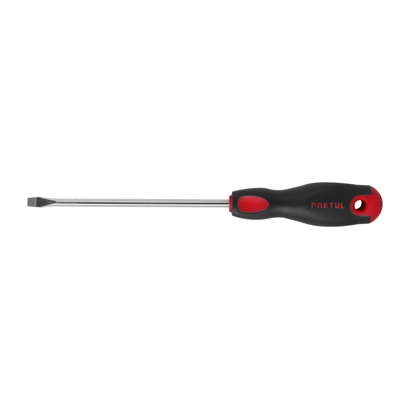 DESARMADOR PLANO, 1/4" X 6", MANGO BIMATERIAL COMFORT GRIP
