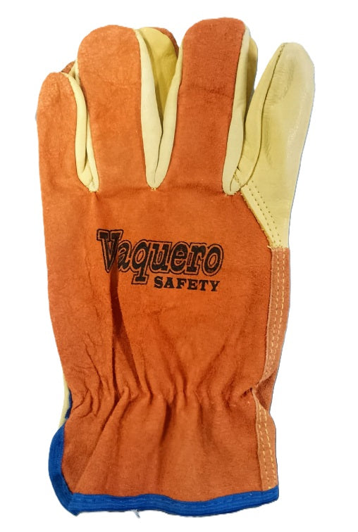 GUANTE VAQUERO TIPO CHOFER PIEL Y CARNAZA