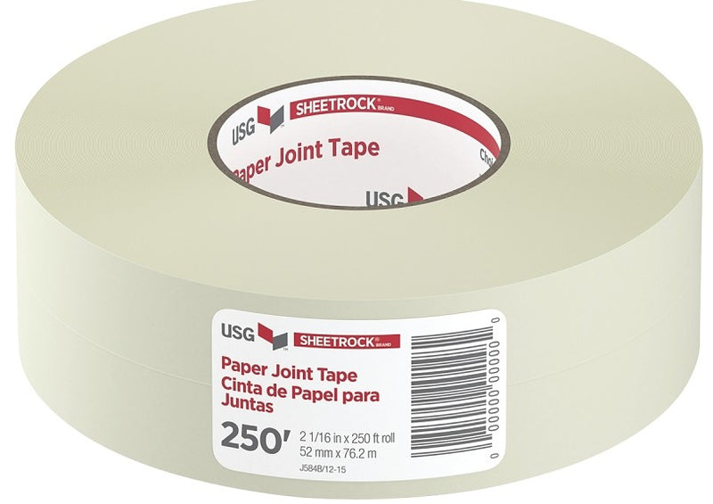 CINTA DE PAPEL PARA TABLAROCA 2-1/16" X 250 ft, ALTA RESISTENCIA