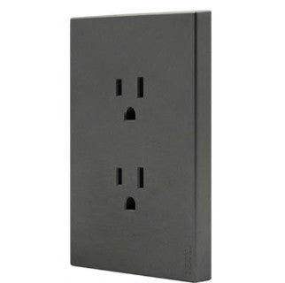TOMACORRIENTE DOBLE FONTANA 127 V / 15 A PLASTICO ABS GRIS