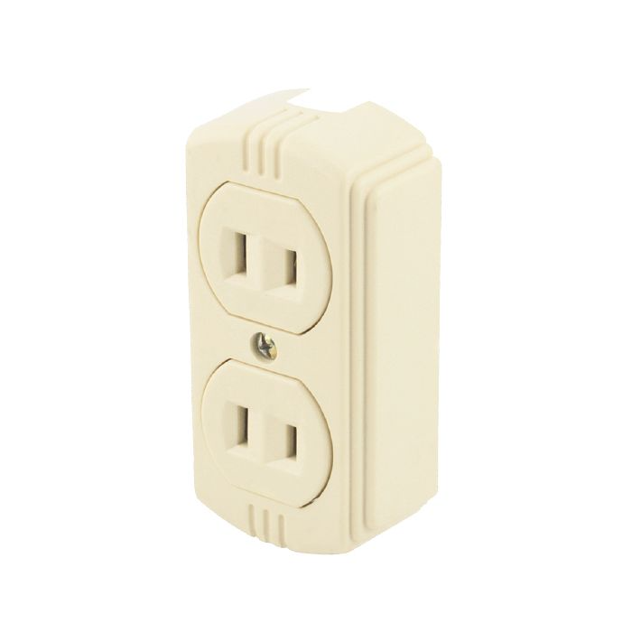 CONTACTO DUPLEX DE SOBREPONER POLARIZADO 120V-15A A GRANEL