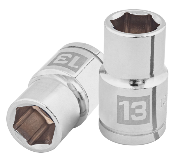 DADO DE 13 mm, CUADRO DE 1/2", 6 PUNTAS, D-1213-M