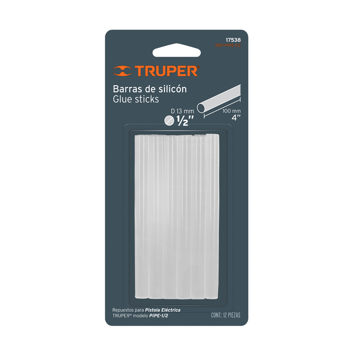BARRAS DE SILICON DE 1/2" PARA PIPE-1/2