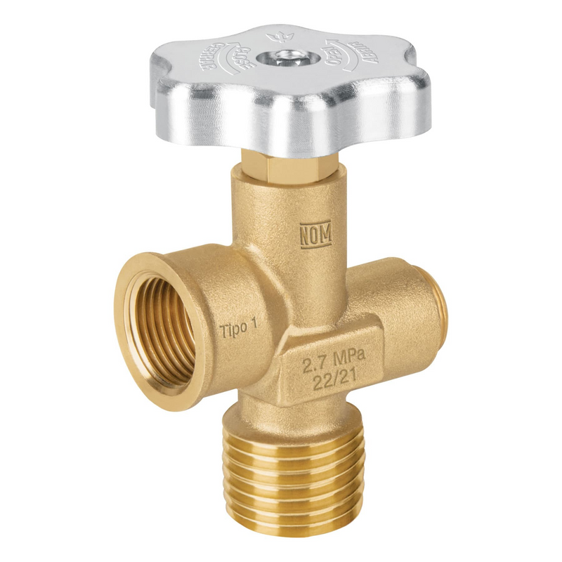 VALVULA PARA CILINDROS DE GAS LP HASTA 45 KG FOSET